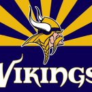 Minnesota Vikings flag 90x150cm polyester banner with 2 Metal Grommets