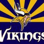 Minnesota Vikings flag 90x150cm polyester banner with 2 Metal Grommets