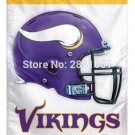Minnesota Vikings Helmet Team American Outdoor Indoor flag 3x5 ft