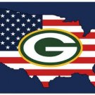 Green Bay Packers Digital Print Sports Team US Stars And Stripes Flags 3x5 ft