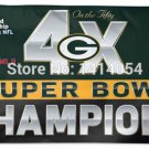 Green Bay Packers 4 Time Super Bowl Champions flag 150X90CM