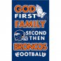 Denver Broncos flag God First Family flag Second then Broncos football 3x5 ft