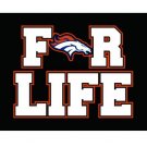 Denver Broncos FOR LIFE flags 3ftx5ft Banner 100D Polyester Flag metal Grommets