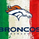 Green white red Stripes Denver Broncos flag 3ftx5ft Banner 100D Polyester Flag