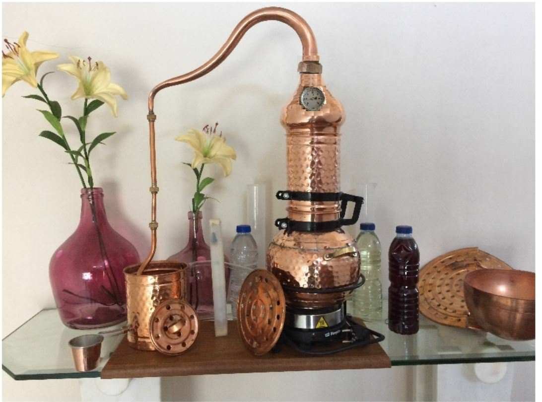 Premium Plus Column Distillery Copper Alembic Still 3L Alambic 