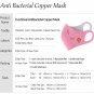 Copper Line Reusable Face Mask in Charcoal Gray