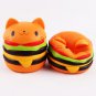 1PC Soft Jumbo Cartoon Cat Hamburger Cartoon Squishy Slow Rising Squeeze Toy