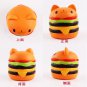 1PC Soft Jumbo Cartoon Cat Hamburger Cartoon Squishy Slow Rising Squeeze Toy