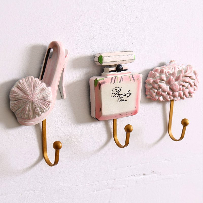 3PCS resin coat hooks hanging wall set, bag hook, coat hook cover