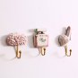 3PCS resin coat hooks hanging wall set, bag hook, coat hook cover