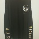 Jordan Mens Fold 'Em Long Sleeve T-Shirt Black