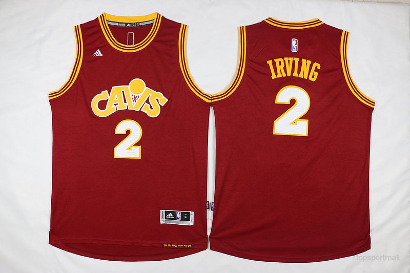 Cleveland Cavaliers 2 Kyrie Irving Hockey Jerseys color red