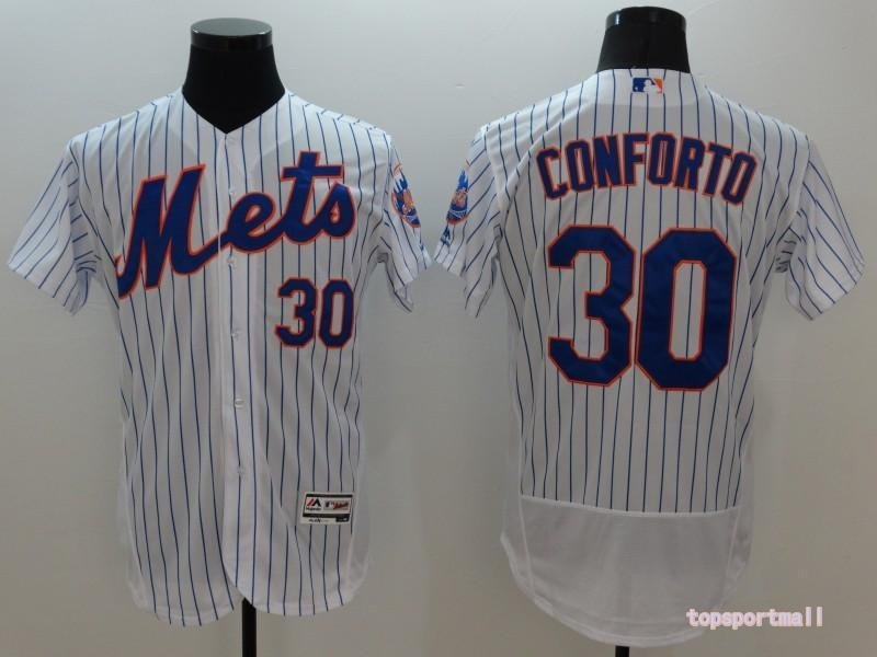 New York Mets 30 Michael Conforto basketball Jerseys color white 2