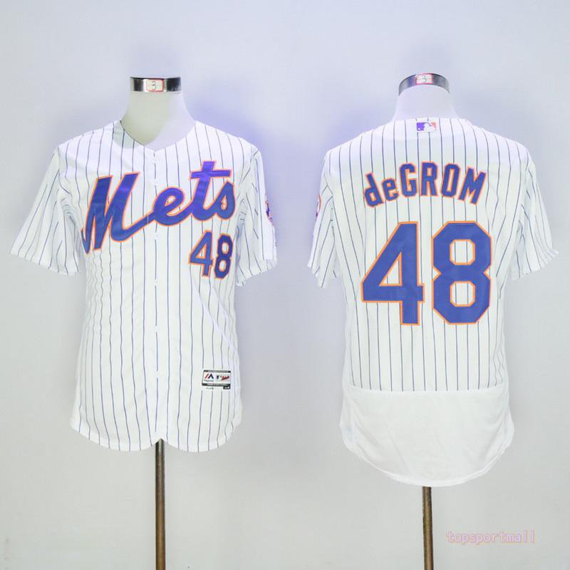 New York Mets 48 Jacob deGrom basketball Jerseys color white 2