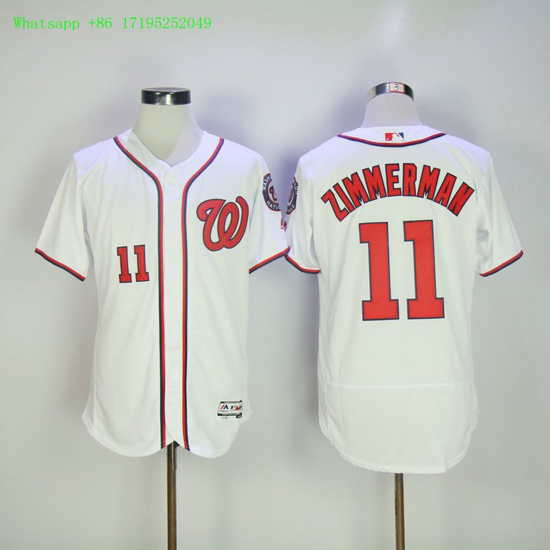 Washington Nationals 11 Ryan Zimmerman basketball Jerseys color white