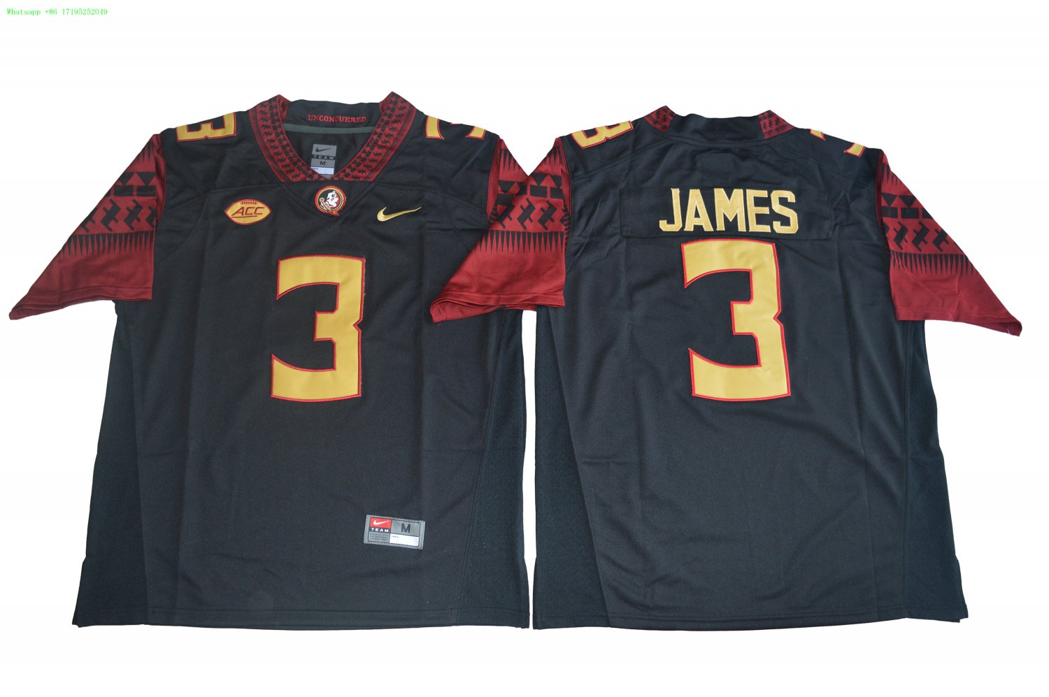 Florida State 3 Derwin James basketball Jerseys color black