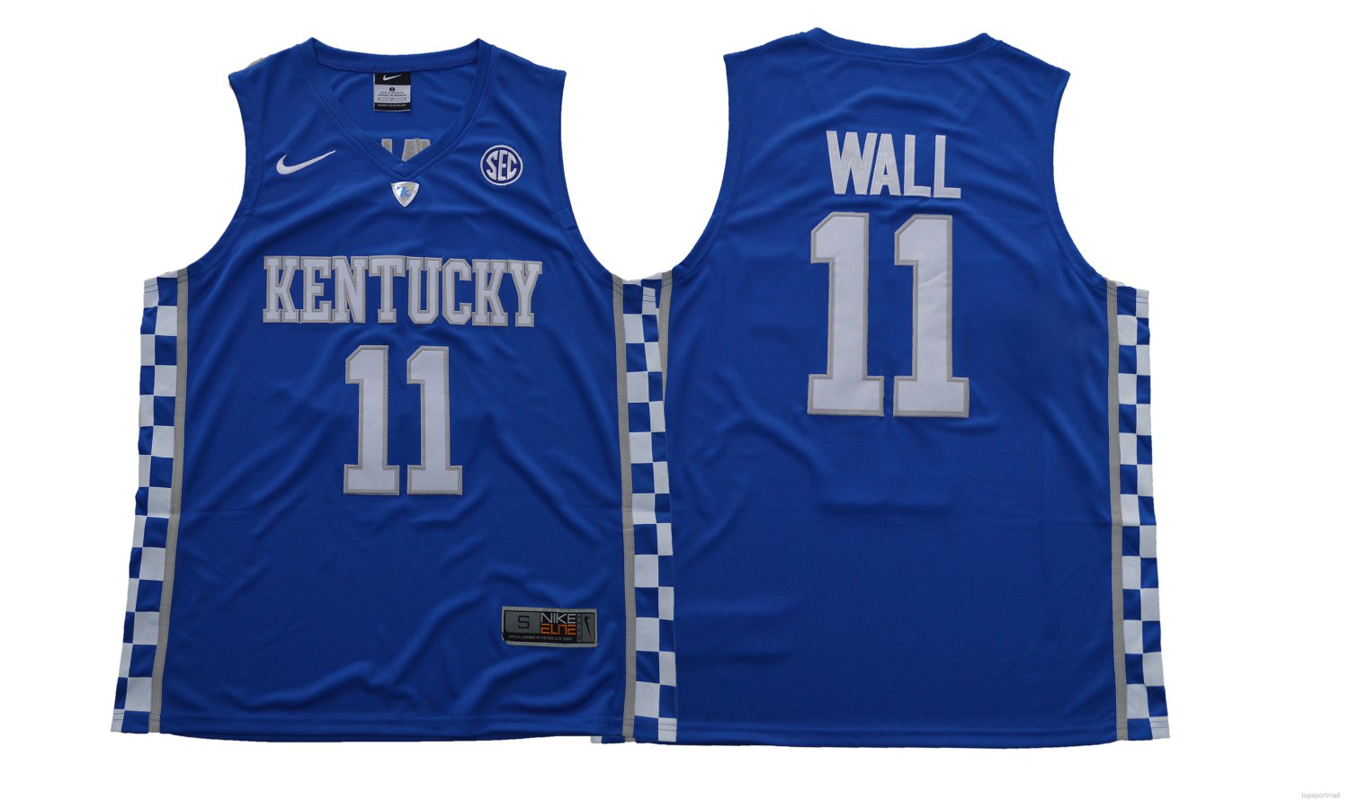 Kentucky Wildcats 11 John Wall basketball Jerseys color blue
