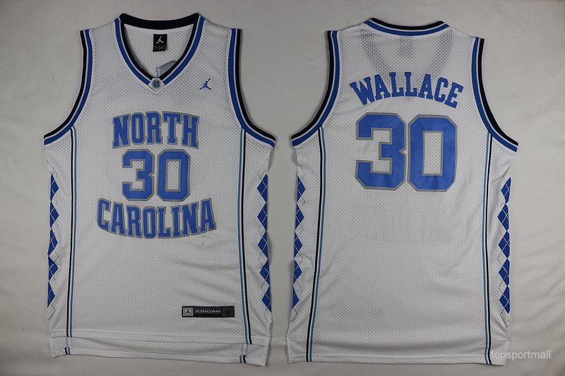 North Carolina 30 Rasheed Wallace basketball Jerseys color white