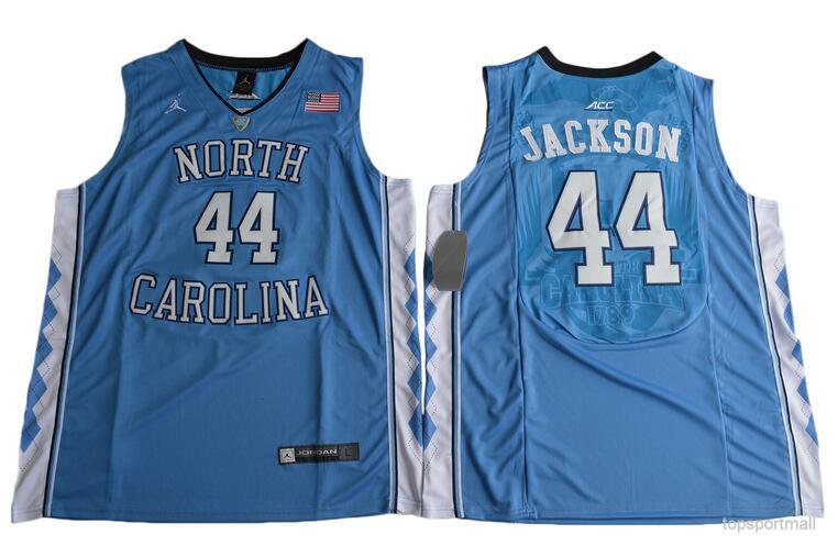 North Carolina 44 Justin Jackson basketball Jerseys color blue