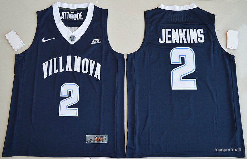 Villanova Wildcats 2 Kris Jenkins basketball Jerseys color black