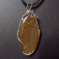 agate wrapped in sterling silver