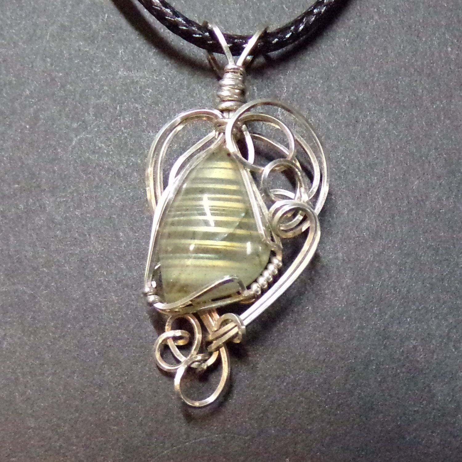 labradorite in sterling silver