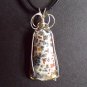 agate wrapped in sterling silver