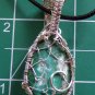 chrysocolla wrapped in sterling silver