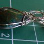chrysocolla wrapped in sterling silver