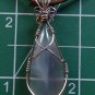 turtleback agate wrapped in sterling silver