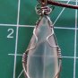 turtleback agate wrapped in sterling silver