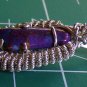 mohave turquoise pendant wrapped in sterling silver