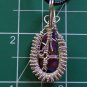 mohave turquoise pendant wrapped in sterling silver