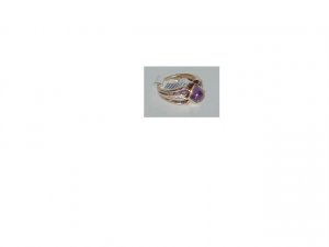 Amethyst and Diamond Ring