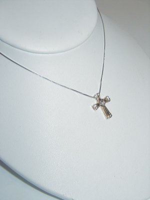Cross Pendent with Diamonds