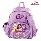 Purple Satin Lovely Backpack School Bags for Teenage Girls