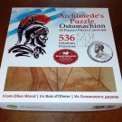Archimede's Puzzle from Olive wood