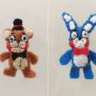 Miniature Felt FNAF, Felted Freddy Fazbears, Tiny Bonnie Plushie, Five Nights At Freddy's Plush Toy