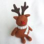 Handmade Felt Reindeer, Christmas Plush Ornament, Felt Stuffed Soft Sculpture - Rudolph The Reindeer