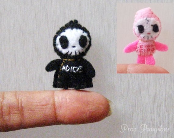 Tokidoki Adios Plush Toy, Miniature Felt Adios, Tiny Ciao Ciao, Felted Miniature, Handmade Tokidoki