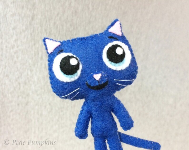 Bartleby Rainbow Cat, Bartleby Felt Doll, True & The Rainbow Kingdom, Plush Softie Toy, Cat Ornament
