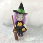 Miniature Halloween Doll, Tiny Halloween Witch With Broom, Plush Doll, Little Witch, Halloween Gift