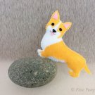 Felt Corgi Dog Plush, Christmas Ornament Decor, Holiday Dog Decoration, Gift For Dog Lover