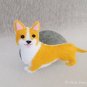 Felt Corgi Dog Plush, Christmas Ornament Decor, Holiday Dog Decoration, Gift For Dog Lover