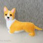 Felt Corgi Dog Plush, Christmas Ornament Decor, Holiday Dog Decoration, Gift For Dog Lover