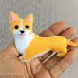 Felt Corgi Dog Plush, Christmas Ornament Decor, Holiday Dog Decoration, Gift For Dog Lover