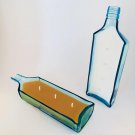 100 % beeswax / soy wax candle in bombay sapphire bowl / tray