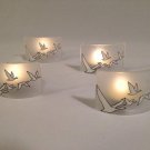 GREY GOOSE LOVERS Sale Tea Light Candle holder set made from Grey Goose bottle