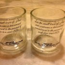 Set of Absolut Vodka Glasses / Tumblers- Made From Recycled Bottles