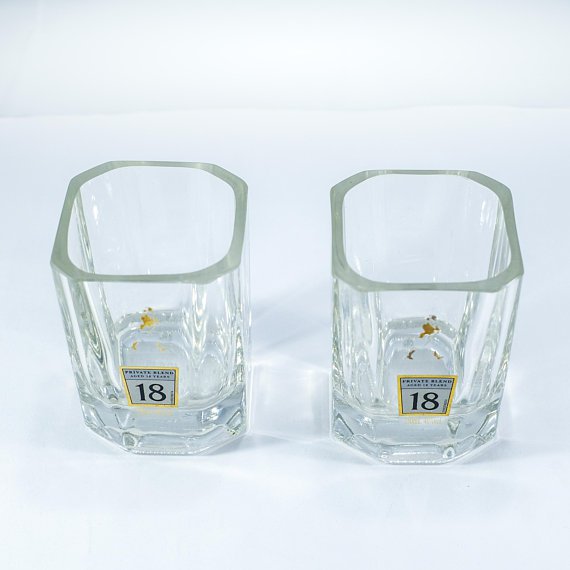 Scotch Glasses made from Johnnie Walker Platinum Label 18 Year bottle